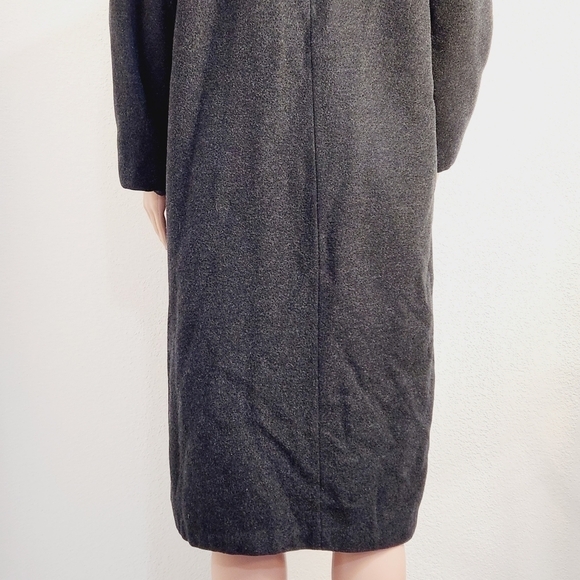 WORTHINGTON Grey Wool Blend Long Coat Size: 12P - Picture 9 of 11